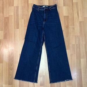 Women's Size 2 Zara Blue Wide-Leg Jeans